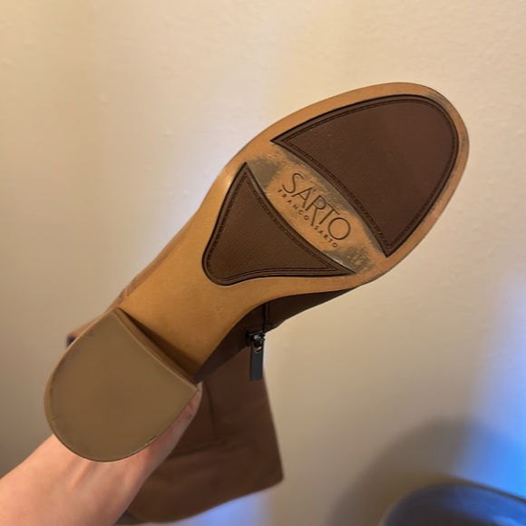 SARTO Knee high tan boots - Picture 4 of 4